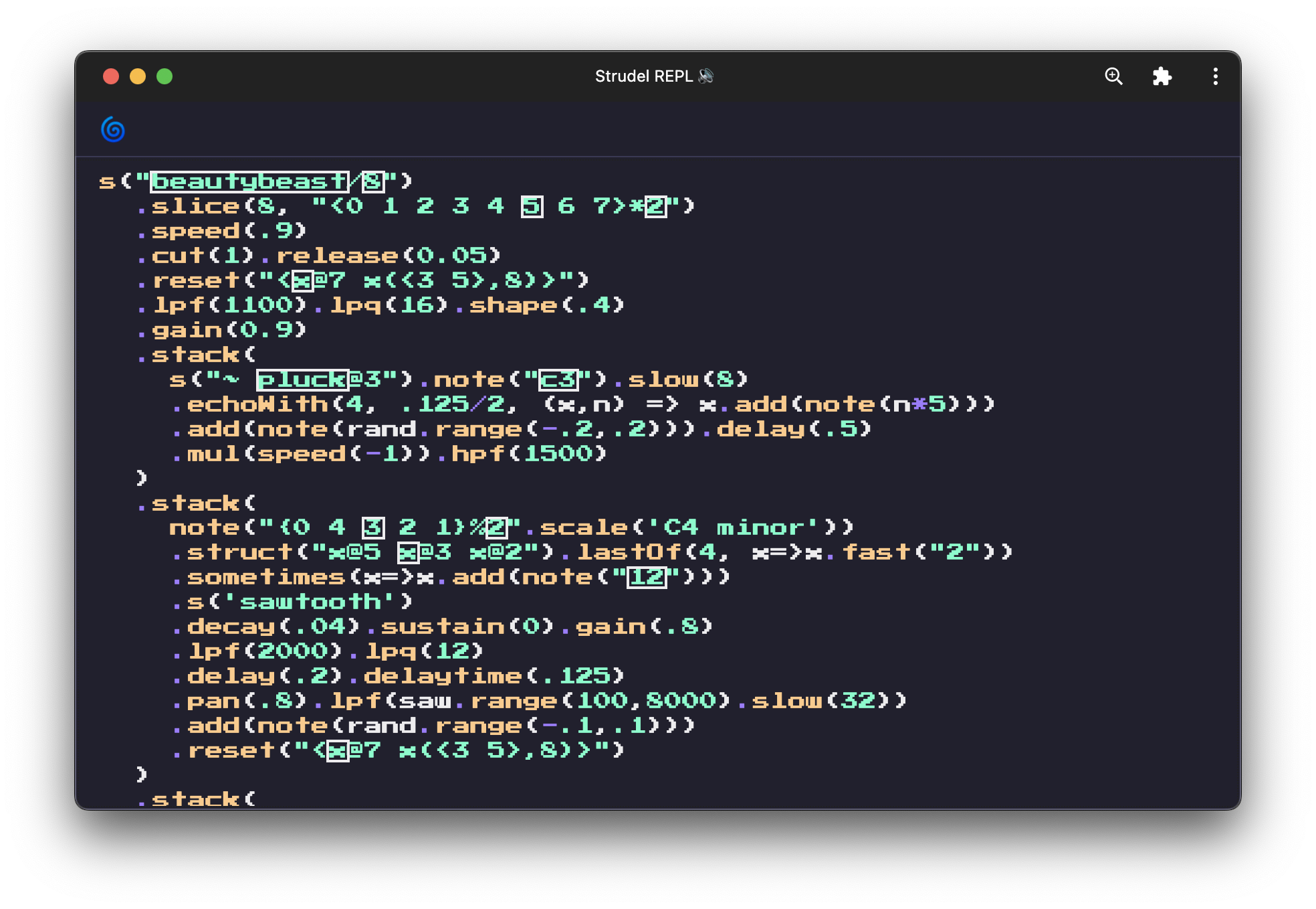 Strudel on MacOS